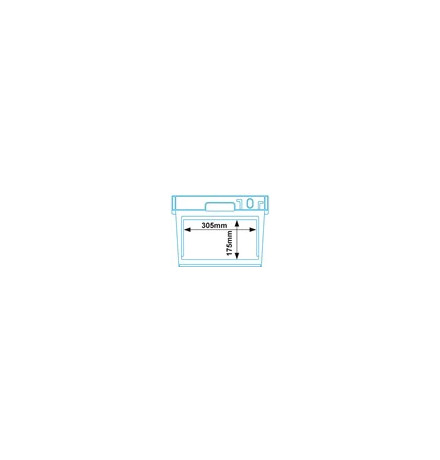 Bac avec volet pour Picking, emboîtable et gerbable sur rabats 600x400x300mm