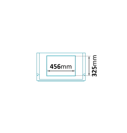 Bac pliable avec ouverture latérale Picking 800x600x465mm