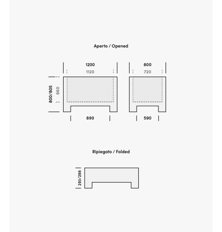 CP Pliable 1200 x 800 x 800 mm Ajourée