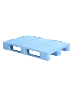 Palette plastique hygiénique 1200 x 800 - Plateau plein - 3 semelles