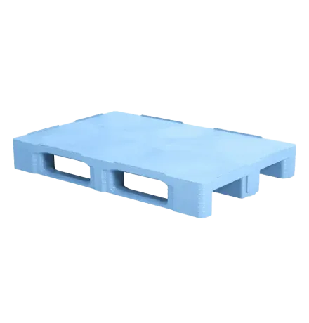 Palette plastique hygiénique 1200 x 800 - Plateau plein - 3 semelles
