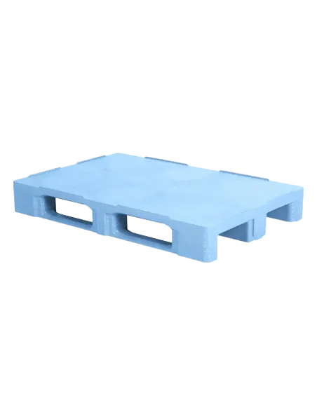 Palette plastique hygiénique 1200 x 800 - Plateau plein - 3 semelles
