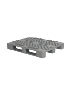 Palette plastique hygiénique 1200 x 1000 - Plateau ouvert - 3 semelles