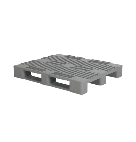 Palette plastique hygiénique 1200 x 1000 - Plateau ouvert - 3 semelles