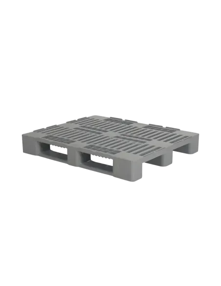Palette plastique hygiénique 1200 x 1000 - Plateau ouvert - 3 semelles