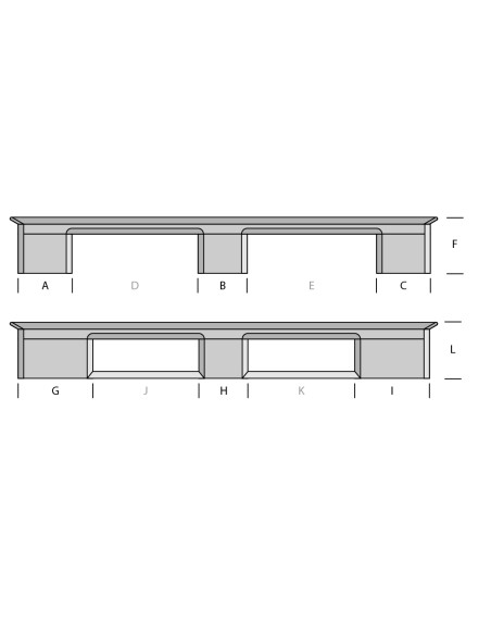 Palette plastique médium 1200 x 1200 - Plateau ajouré - 3 semelles