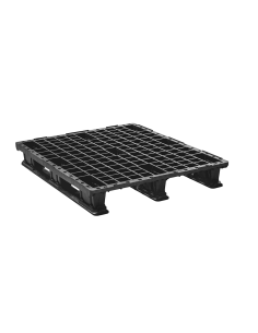 Palette plastique légère 1200 x 1000 - Plateau ajouré - 3 semelles