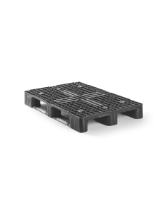 Palette plastique médium 1200 x 800 - Plateau ajouré -  3 semelles