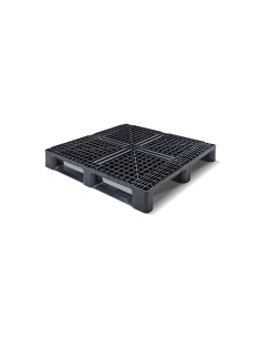 Palette plastique médium 1140 x 1140 - Plateau ajouré - 3 semelles