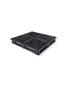 Palette plastique médium 1200 x 1200 - Plateau ajouré - 6 semelles