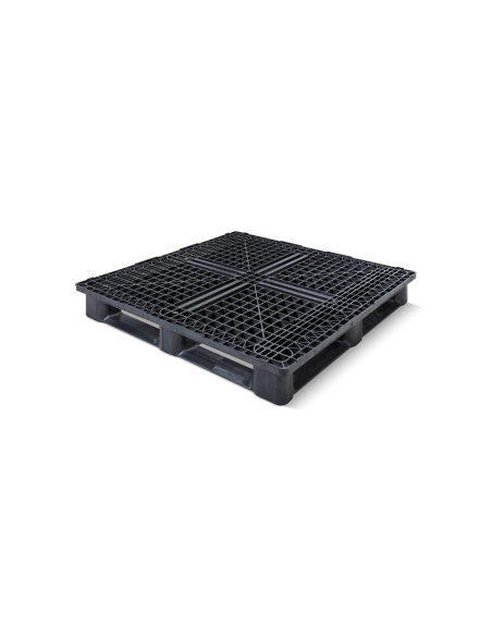 Palette plastique médium 1200 x 1200 - Plateau ajouré - 6 semelles