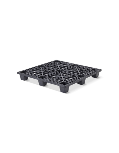 Palette plastique légère 1200 x 1200 - Plateau ajouré - 9 pieds emboîtables
