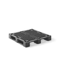 Palette plastique médium 1100 x 1100 - Plateau ajouré - 3 semelles
