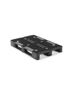 Palette plastique médium 1200 x 800 - Plateau ajouré -  3 semelles