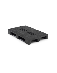 Palette plastique médium 1200 x 800 - Plateau plein - 3 semelles