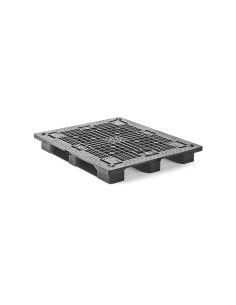 Palette plastique lourde 1300 x 1100 - Plateau ajouré - 3 semelles