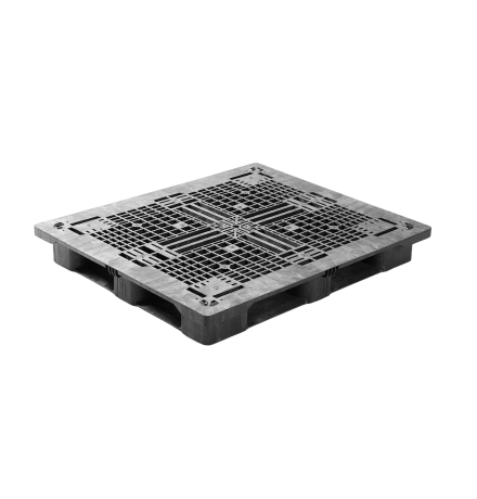 Palette plastique lourde 1300 x 1100 - Plateau ajouré - 6 semelles