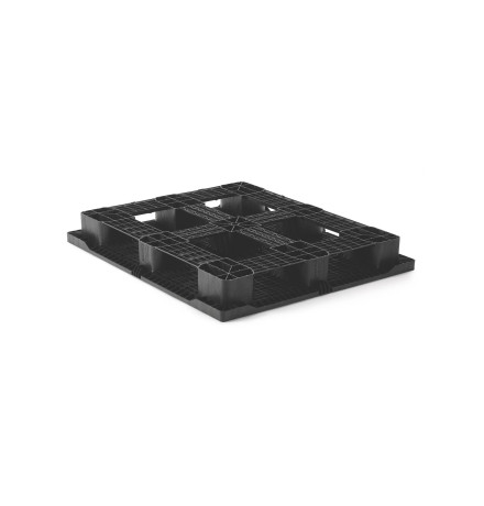 Palette plastique lourde 1300 x 1100 - Plateau ajouré - 6 semelles