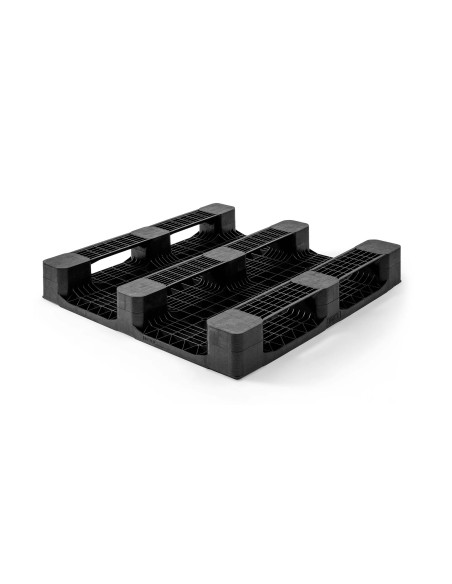 Palette plastique lourde 1100 x 1100 - Plateau ajouré - 3 semelles