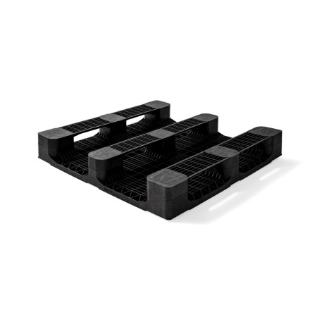 Palette plastique lourde 1100 x 1100 - Plateau fermé - 3 semelles