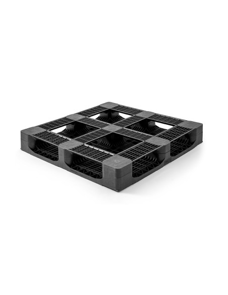 Palette plastique lourde 1100 x 1100 - Plateau plein - 6 semelles