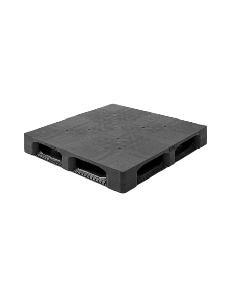 Palette plastique lourde 1100 x 1100 - Plateau plein - 6 semelles