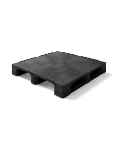 Palette plastique lourde 1140 x 1140 - Plateau plein - 3 semelles