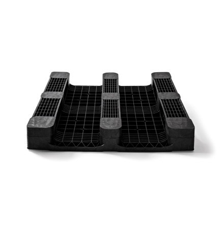 Palette plastique lourde 1140 x 1140 - Plateau plein - 3 semelles