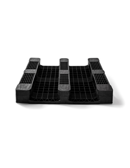 Palette plastique lourde 1140 x 1140 - Plateau plein - 3 semelles