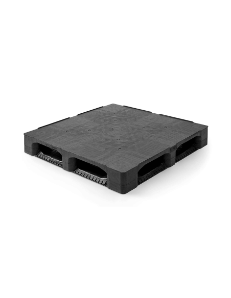 Palette plastique lourde 1140 x 1140 - Plateau plein - 6 semelles