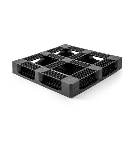 Palette plastique lourde 1140 x 1140 - Plateau plein - 6 semelles