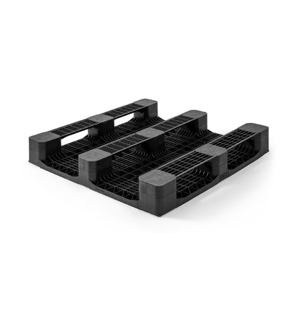 Palette plastique lourde 1200 x 1200 - Plateau ajouré - 3 semelles