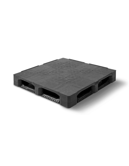 Palette plastique lourde 1200 x 1200 - Plateau plein - 6 semelles
