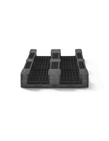 Palette plastique lourde 1200 x 800 - Plateau plein - 3 semelles