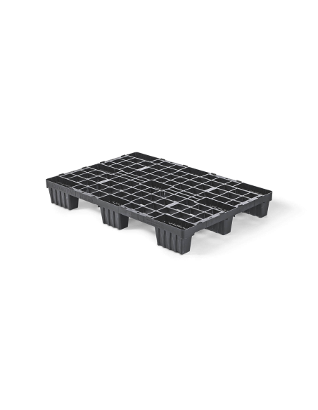 Palette plastique légère 1140 x 760 - Plateau ajouré - 9 pieds emboîtables