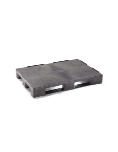 Palette plastique médium 1200 x 800 - Plateau fermé - 3 semelles
