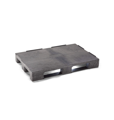 Palette plastique médium 1200 x 800 - Plateau fermé - 3 semelles