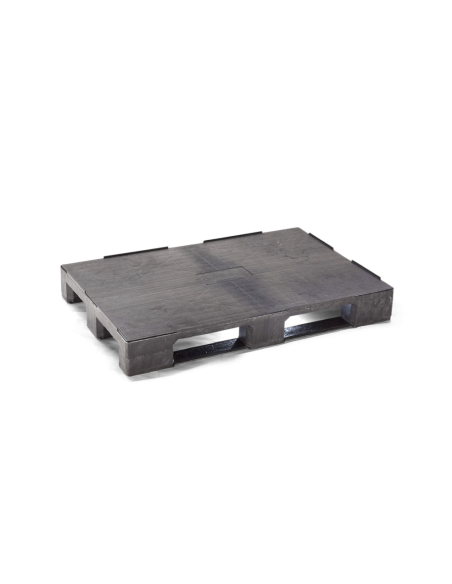 Palette plastique médium 1200 x 800 - Plateau fermé - 3 semelles