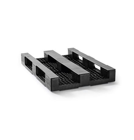 Palette plastique médium 1200 x 800 - Plateau fermé - 3 semelles