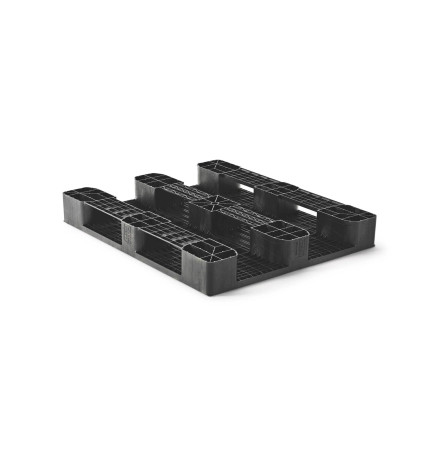 Palette plastique lourde 1200 x 1000 - Plateau ajouré - 3 semelles