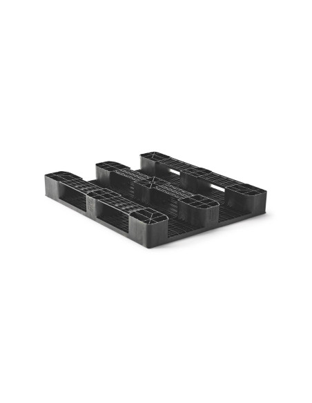 Palette plastique lourde 1200 x 1000 - Plateau ajouré - 3 semelles