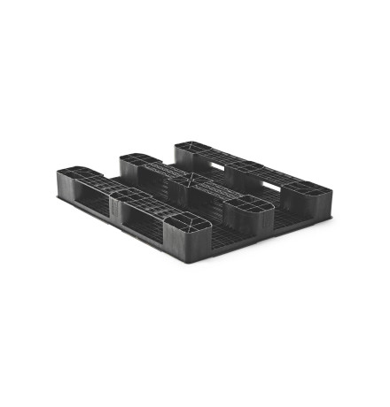 Palette plastique lourde 1200 x 1000 - Plateau pleine - 3 semelles