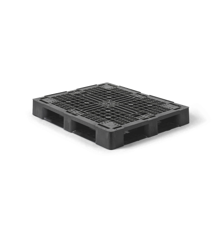 Palette plastique lourde 1200 x 1000 - Plateau ajouré - 6 semelles