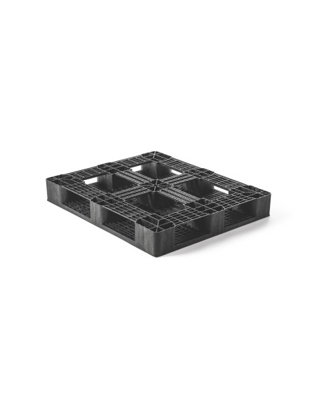 Palette plastique lourde 1200 x 1000 - Plateau plein - 6 semelles