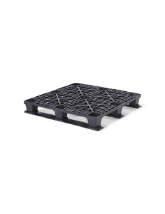 Palette plastique légère 1100 x 1100 - Plateau ajouré - 3 semelles