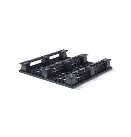 Palette plastique légère 1100 x 1100 - Plateau ajouré - 3 semelles