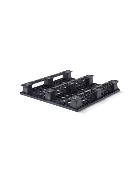 Palette plastique légère 1100 x 1100 - Plateau ajouré - 3 semelles