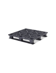 Palette plastique légère 1200 x 1000 - Plateau ajouré - 3 semelles
