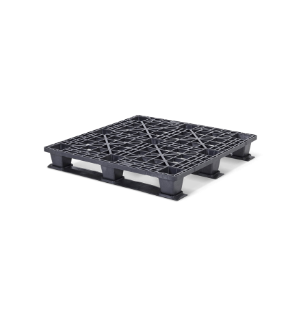 Palette plastique légère 1200 x 1000 - Plateau ajouré - 3 semelles