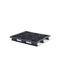 Palette plastique légère 1200 x 1000 - Plateau ajouré - 3 semelles
